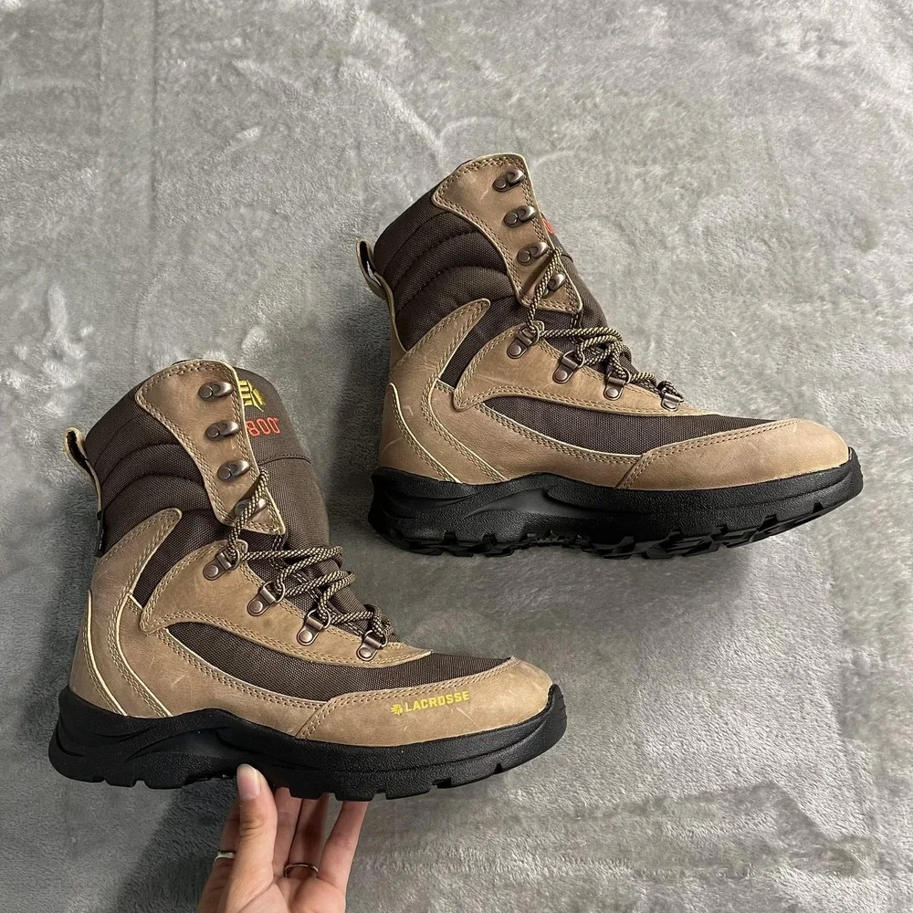 LaCrosse Boots Womens Size 8.5 Brown Clear Shot 800G Waterproof Insulated Snow